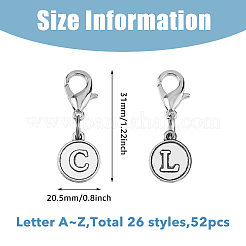 52 шт. 26 сменных слайдера на молнии из сплава HJEW-AB00695