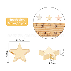 18шт 3 цвета латунные подвески&nbsp;KK-BC0001-67