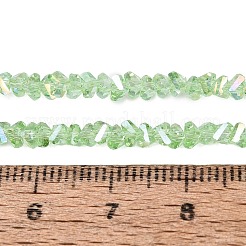 Galvanisieren transparente Glasperlen Stränge&nbsp;EGLA-Q139-01A-A18