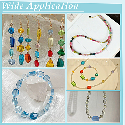 80 шт. 10 стильные гальванические прозрачные стеклянные бусины EGLA-PH0001-84