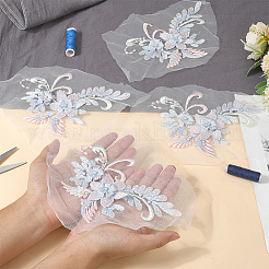 Аппликация из полиэстера с вышивкой&nbsp;DIY-WH20055-026B