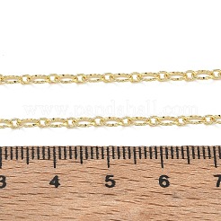 Colliers à maillons ovales texturés en laiton de 3 mm pour femmes&nbsp;KK-CBA2293-13G
