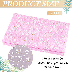 Полиэфирная ткань с цветочным узором&nbsp;DIY-WH0591-147B