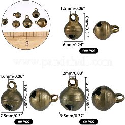 240шт 3 стильные латунные подвески KK-CA0003-10
