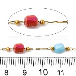 Цепи из нержавеющей стали 304 ручной работы с бусинами CHS-L031-10G