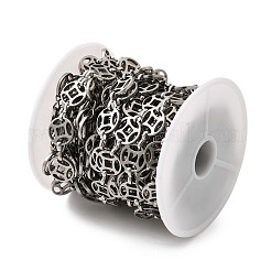 Цепи из нержавеющей стали 304 с плоскими круглыми звеньями и узором в виде монет CHS-C016-23P