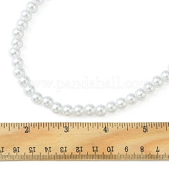 Абс пластик имитация жемчуга круглые бусы кошелек ремни AJEW-FZ00008