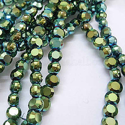 Стеклянные бусины с гальваническим покрытием &nbsp;EGLA-A002-4mm-F26