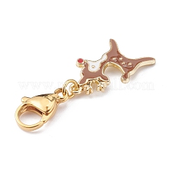 Noël alliage thème pendentifs émail&nbsp;X-HJEW-JM00427-01