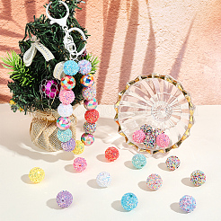 26pcs 13 styles de perles acryliques opaques&nbsp;MACR-PA0001-85