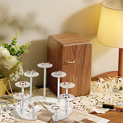 9-ярусные прозрачные акриловые изделия регулируемые витрины ODIS-WH0002-62A