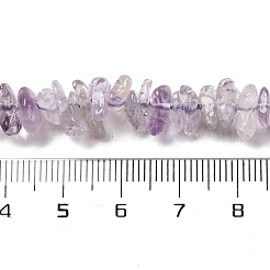 天然水晶とアメジストのビーズ連売り  チップ  4~17x4~10x1~8mm  穴：0.8~1mm  約15.35~16.14インチ（39~41cm）&nbsp;G-L610-A02-A01