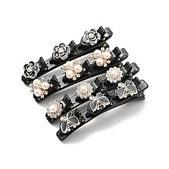 Наборы модных двухслойных пластиковых заколок крокодил&nbsp;LS-PHAR-P005-24