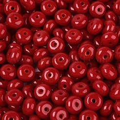 Непрозрачные цветные стеклянные бусины&nbsp;SEED-N007-39B-08