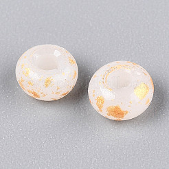 3/0 стеклянные бусины с краской для запекания X1-GLAA-G118-02J