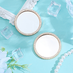 2 шт. Стразы из сплава и стеклянное зеркало для макияжа для чехлов для телефонов&nbsp;AJEW-SC0003-75A