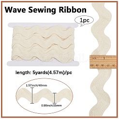 Хлопковая волнистая бахрома с отделкой лентой&nbsp;OCOR-GF0004-49K