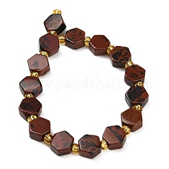 Natur Mahagoni Obsidian Perlen Stränge&nbsp;G-F833-B12-01