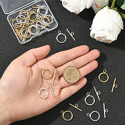 20 комплект из 2-х цветных застежек-тоглов из нержавеющей стали марки 304&nbsp;STAS-BBC0008-06