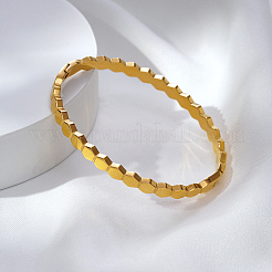 Bracelets manchettes à charnière ouverte en acier inoxydable 304&nbsp;TF6134