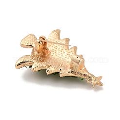 Рождественские булавки со стразами из сплава для рюкзака JEWB-C052-01A-KCG