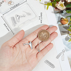 8 шт. 4 стили латунных подвесок в виде парикмахерских инструментов&nbsp;KK-BBC0022-04