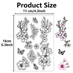 Изготовленные на заказ пластиковые прозрачные штампы из ПВХ&nbsp;DIY-WH0439-0180