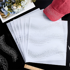 14 feuille de vinyle de transfert HTV avec strass en verre&nbsp;DIY-FG0010-29D