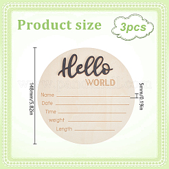 Деревянный реквизит для детских фотографий&nbsp;WOOD-WH0002-56B