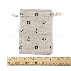 24 шт. 6 цвета поликоттон (полиэстер хлопок) упаковочные мешочки сумки с завязками ABAG-FS0001-12