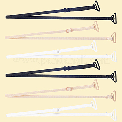 3 пара двухцветных полиэстеровых бретелей для бюстгальтера&nbsp;DIY-CY0001-57