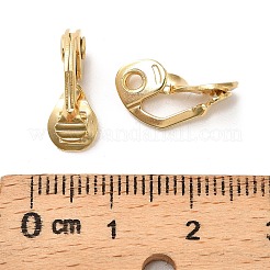 Латунные серьги с клипсами KK-F907-09G