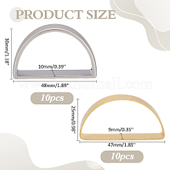 20 шт. 2-х цветное кольцо для салфеток из сплава&nbsp;AJEW-PH0012-16