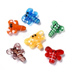 Fili di perline di lampwork fatti a mano a tema autunnale&nbsp;LAMP-I022-31