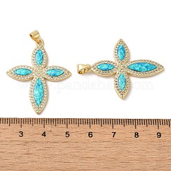 Cremagliera placcatura micro ottone spianare pendenti zirconi&nbsp;KK-P268-17J-G