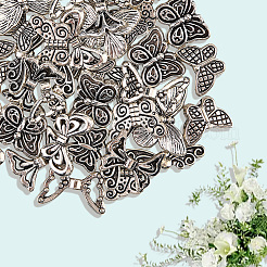 50шт 10 стиля бусины из сплава в тибетском стиле&nbsp;TIBE-SC0002-45