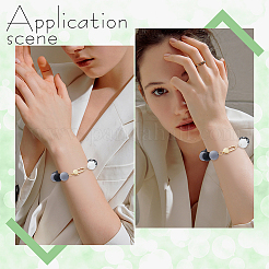 6 шт. 2-х стилевые застежки-карабины с покрытием из латуни DIY-BBC0001-50