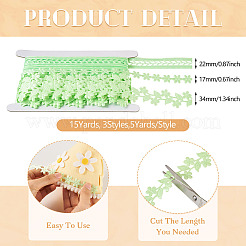 15 ярд 3-х видов полиэстеровых лент с полыми листьями OCOR-TA0002-79A