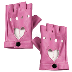 Un par de guantes sin dedos de imitación de cuero&nbsp;AJEW-CL0004-95A
