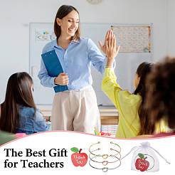 24 шт. 3 стильных железных браслета с узлом&nbsp;BJEW-DC0001-17