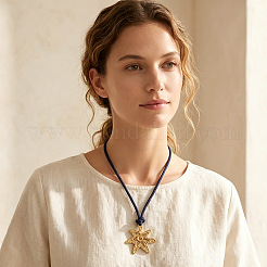 Collana da donna con ciondolo a forma di fiore in lega&nbsp;WG58F26-01