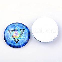 Кабошоны из стекла&nbsp;X-GGLA-L012-25mm-15