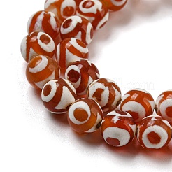 Тибетского стиля DZI бисер нитей G-P526-D04-01