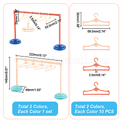 4 комплект из 4-х предметов одежды для кукол из пластика&nbsp;DIY-GA0004-44
