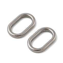 304ステンレススチールリンクリング  オーバル  ステンレス鋼色  19x12x2.4mm  内径：14x7mm&nbsp;STAS-K254-06A-P