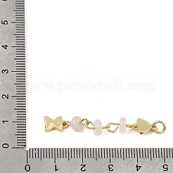 Pendentifs en éclats de quartz rose naturel océan&nbsp;GG-CBA3401-02G-05