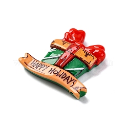 Рождественская серия непрозрачные смоляные кабошоны RESI-Q010-02E