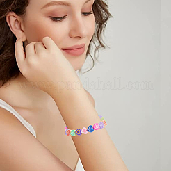 200шт бусины из полимерной глины ручной работы&nbsp;CLAY-PA0001-18