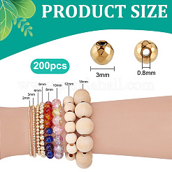 200 pz di perle di ematite sintetica non magnetica elettrodeposta&nbsp;G-PH0003-44B