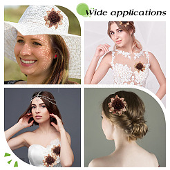 6 шт. полиэстеровая компьютерная вышивка на ткани&nbsp;PATC-DC0001-18B